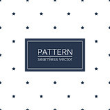 Simple seamless patterns with blue stars.