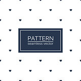 Hearts seamless minimalistic pattern