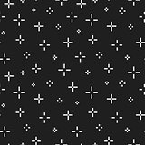 Seamless minimalistic pattern with crosses. Memphis design