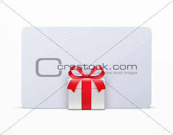 Gift box and greeting card