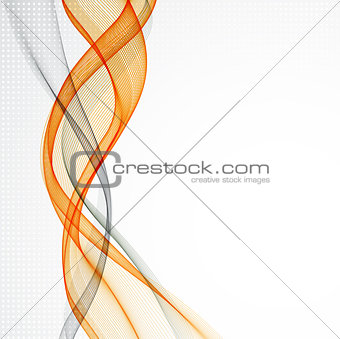 Abstract empty background with smoke wave