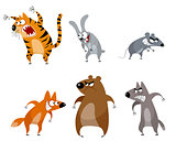 Six funny animals