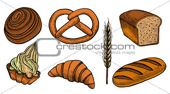 Set bread products