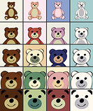 Bears Funny cartoon animal toy.