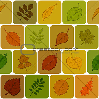 Autumn Leaves, Seamless Background