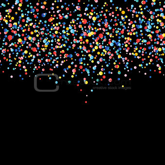 Vector colorful round of confetti splash