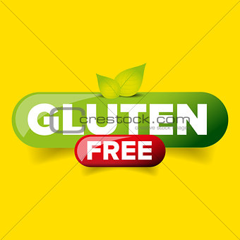 Gluten Free vector button