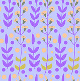 Cute vector floral seamless pattern
