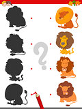 match shadows game with lions