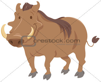 cartoon warthog animal character