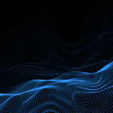 Abstract wireframe landscape
