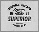 Original vintage Denim print for t-shirt.