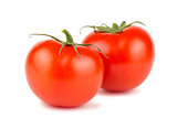 Pair of ripe red tomato