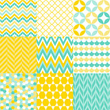 Set of abstract seamless patterns