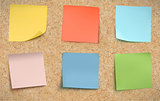 Multicolor post it notes 