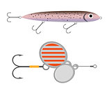 Fishing bait. icon flat, cartoon style. Isolated on white background. Vector illustration, clip-art.