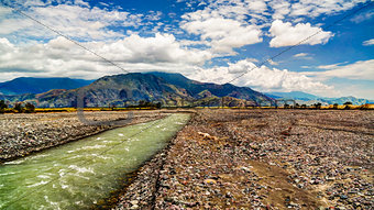 Landscape of Ramu river and valley, Madang Papua New Gunea