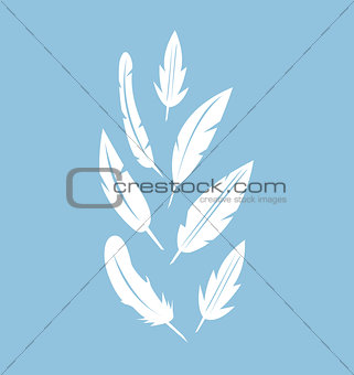 Vector feather icons set 