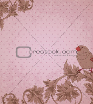 Vintage pink background