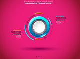 Infograph template with multiple choices and a lot of infographic design elements 