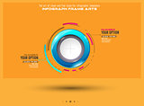 Infograph template with multiple choices and a lot of infographic design elements 