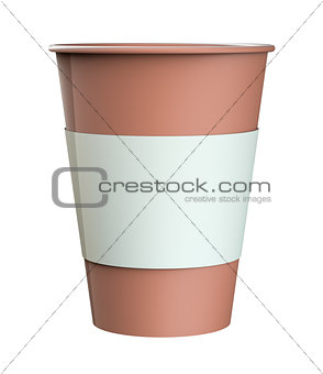 Coffee in takeaway cup
