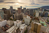 Vancouver BC Cityscape Aerial View