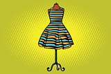 striped dress in Studio on the dummy front hanger