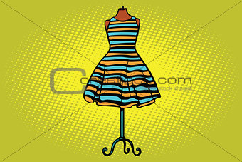 striped dress in Studio on the dummy front hanger