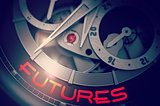 Futures on the Automatic Wristwatch Mechanism. 3D.