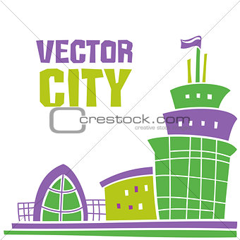 Vector city banner