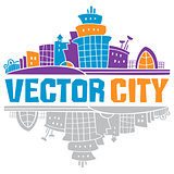 Vector city banner