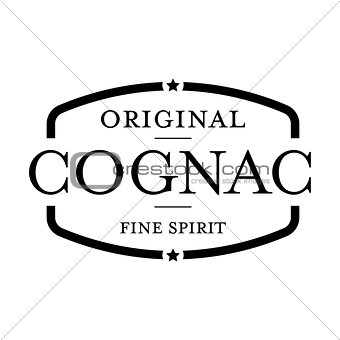 Cognac vintage stamp vector