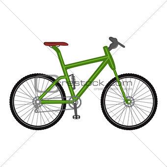 Bicycle icon on white background.