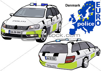 Denmark Police Car