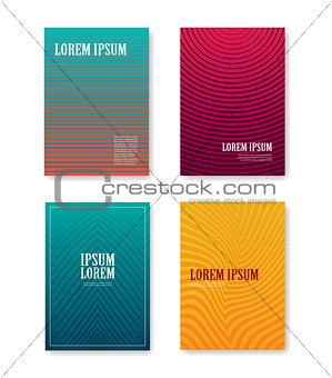 Minimal abstract covers gradients design with linear and shapes 