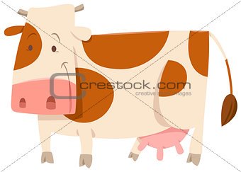 spotted cow cartoon animal