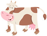 cute spotted cow farm animal