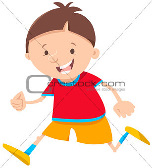 running boy cartoon character