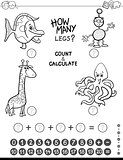maths game coloring page