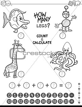 maths game coloring page
