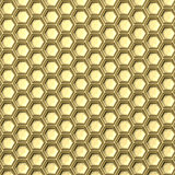 Golden honeycomb. Abstract background. 3D