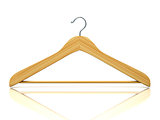 Wooden clothes hangers, 3D