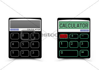 black calculator icon
