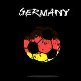 Flag of Germany as an abstract soccer ball