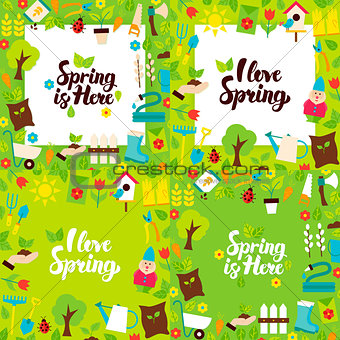 Spring Garden Lettering Posters