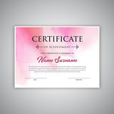Watercolour certificate background