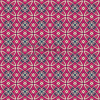 geometric Decorative tile pattern design vector.
