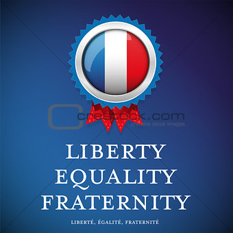 France glag - Liberty, equality, fraternity