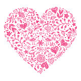 Pink Valentines heart